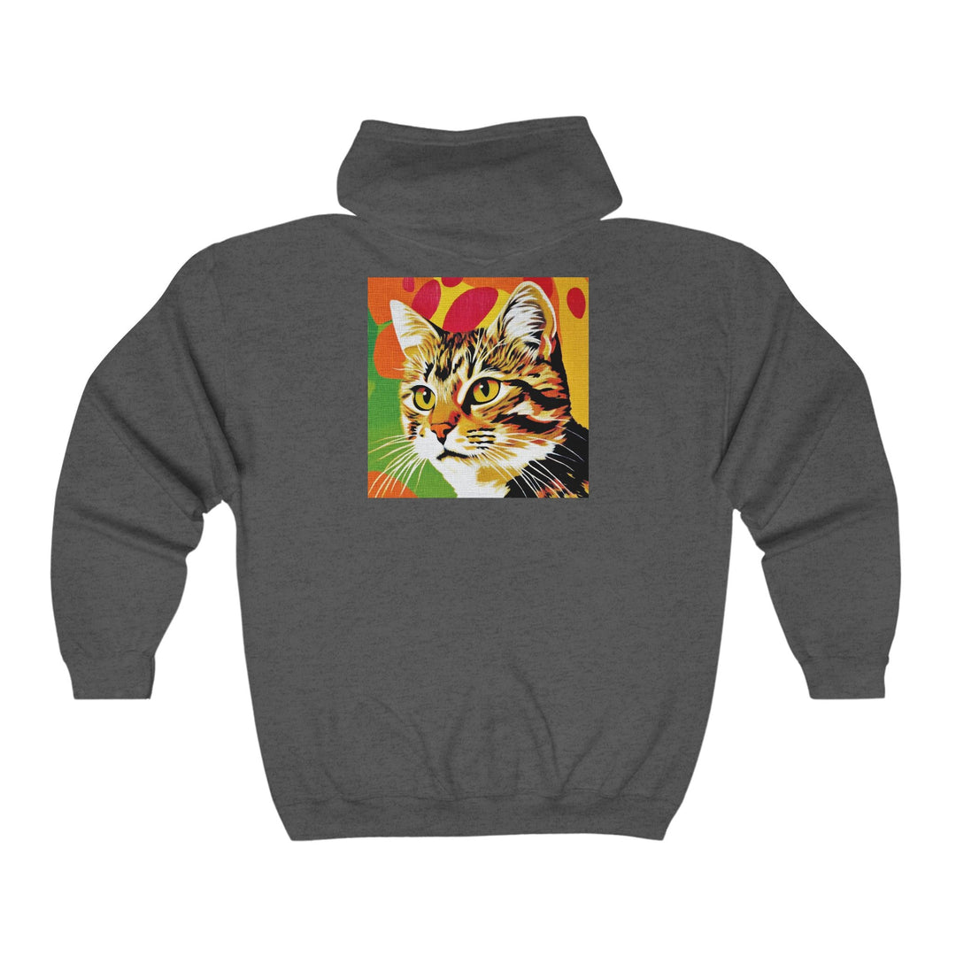 Tabby Cat Pop Art Hoodie - Savanna Animal Design Hoodie - Blululi