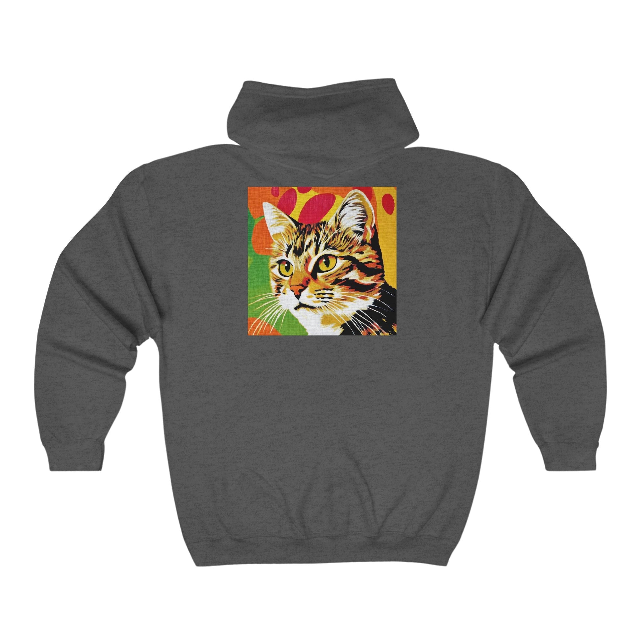 Tabby Cat Pop Art Hoodie - Savanna Animal Design Hoodie - Blululi