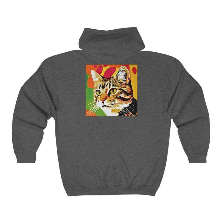 Tabby Cat Pop Art Hoodie - Savanna Animal Design Hoodie - Blululi