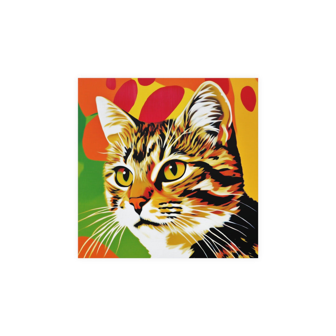 Tabby Cat Pop Art Print - Colorful Animal Poster Poster - Blululi