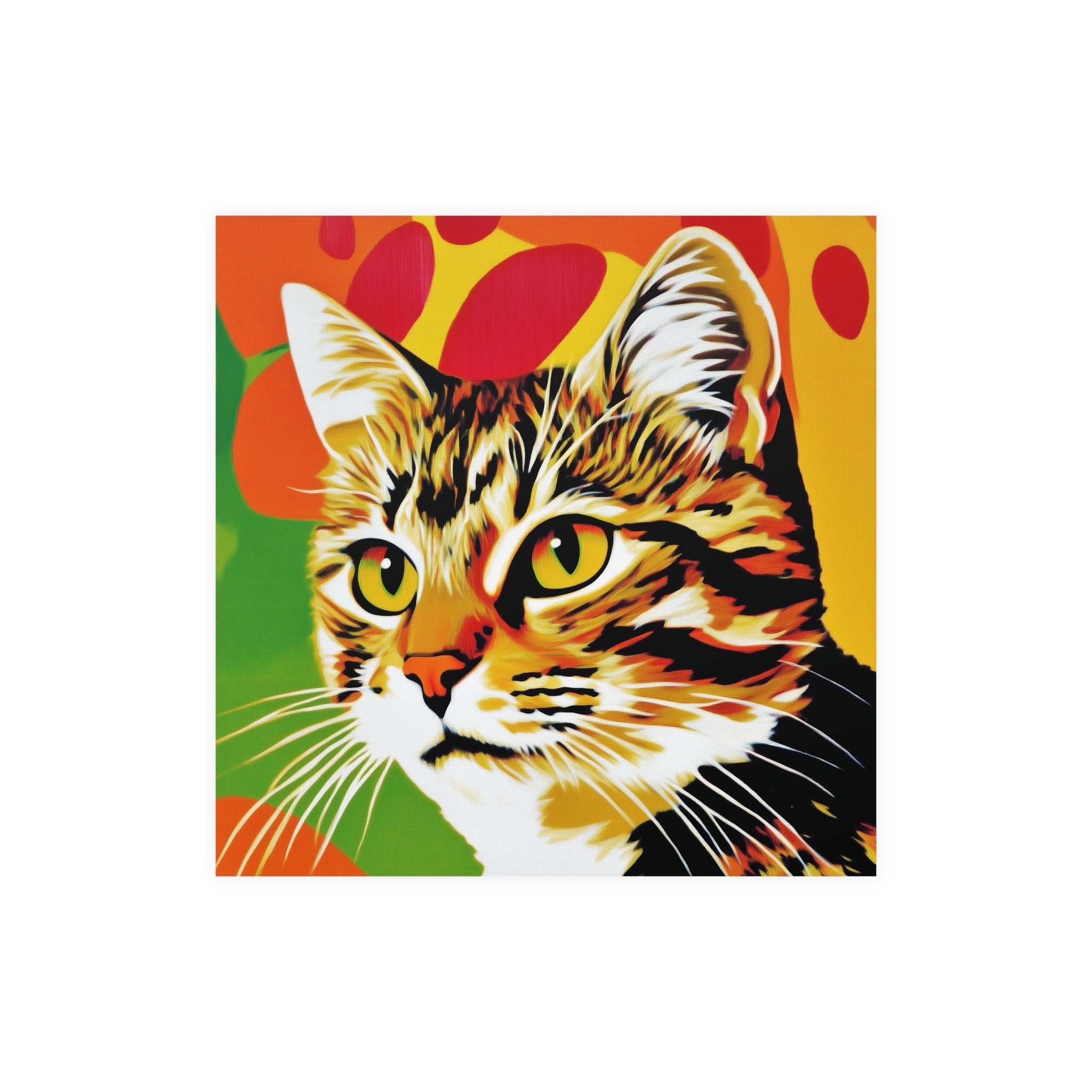 Tabby Cat Pop Art Print - Colorful Animal Poster Poster - Blululi