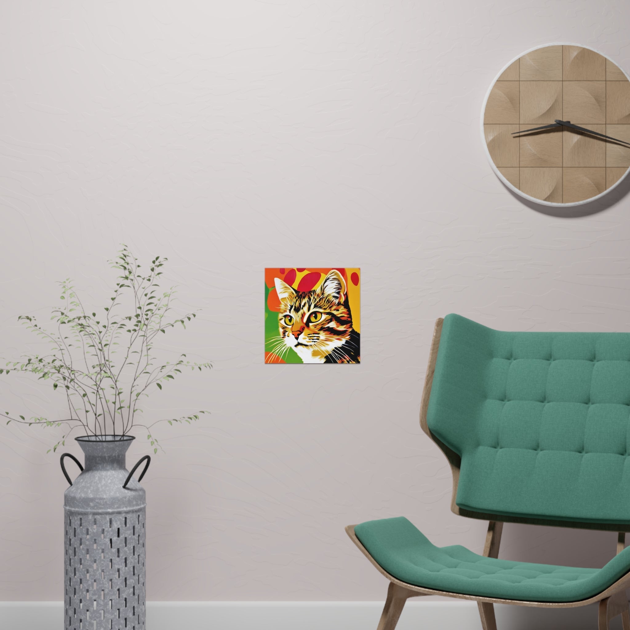 Tabby Cat Pop Art Print - Colorful Animal Poster Poster - Blululi