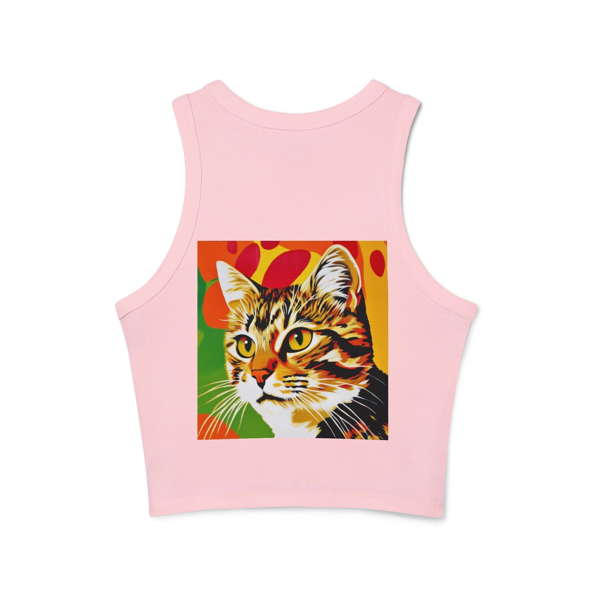 Tabby Cat Pop Art Tank Top - Colorful Animal Design Tank Top - Blululi