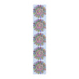Table Runner with Mandala Art Drawn by Hand - Light Blue (Cotton, Poly) - Blululi