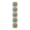 Table Runner with Mandala Art Drawn by Hand - Light Blue (Cotton, Poly) - Blululi