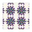 Tablecloth with Mandala Art Drawn by Hand, Ivory, Square - Blululi