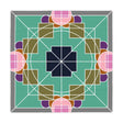 Tablecloth with Original Fine Art Drawn by Hand, Square - Blululi