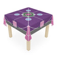 Tablecloth with Original Fine Art Drawn by Hand, Square - Blululi