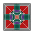 Tablecloth with Original Fine Art Drawn by Hand, Square - Blululi