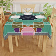 Tablecloth with Original Fine Art Drawn by Hand, Square - Blululi