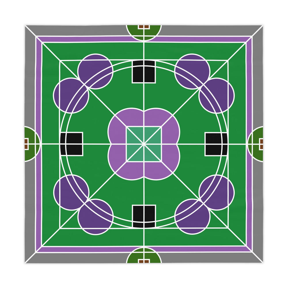 Tablecloth with Original Fine Art Drawn by Hand, Square - Blululi