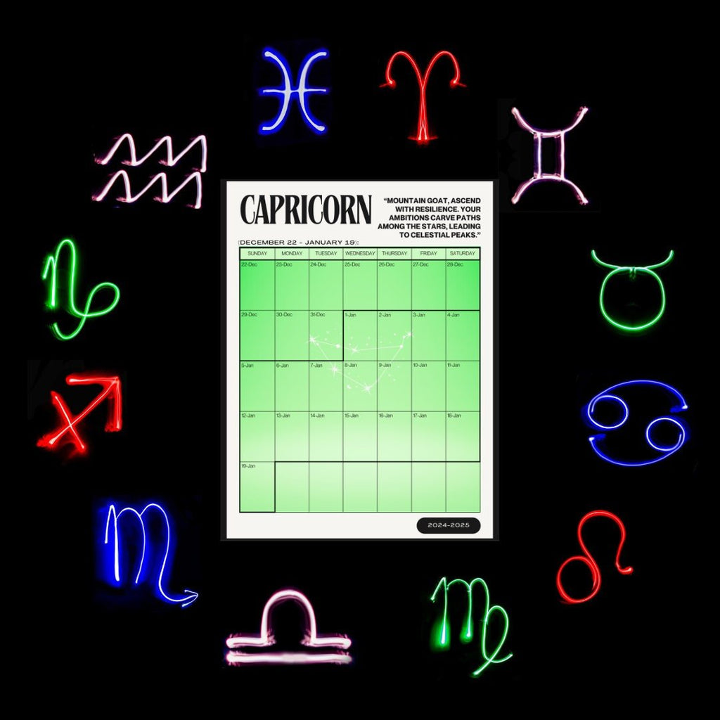 Task management Zodiac Signs Calendar 2024: Astrology Date Reference, Zodiac Tracker, Personal Organizer, Professional Planner digital download - Blululi