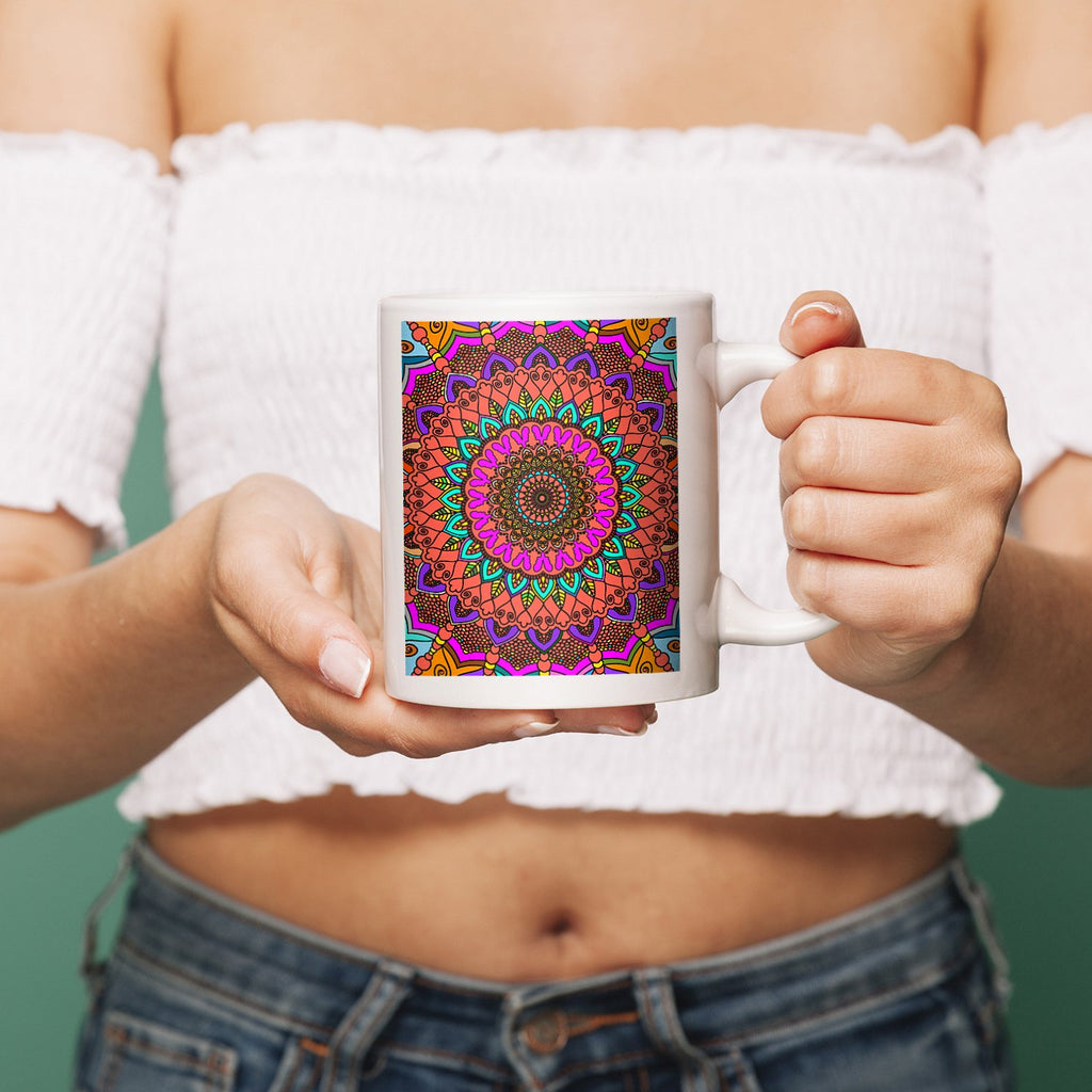 Tazza Mandala Art Ceramic Mug - Perfect for Coffee & Te - Blululi