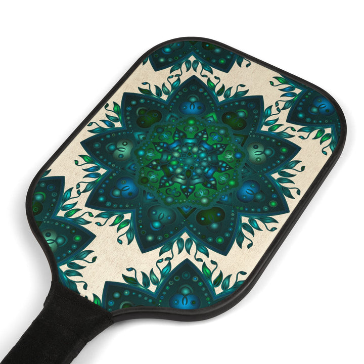 Teal & Green Mandala Pickleball Kit Accessories - Blululi