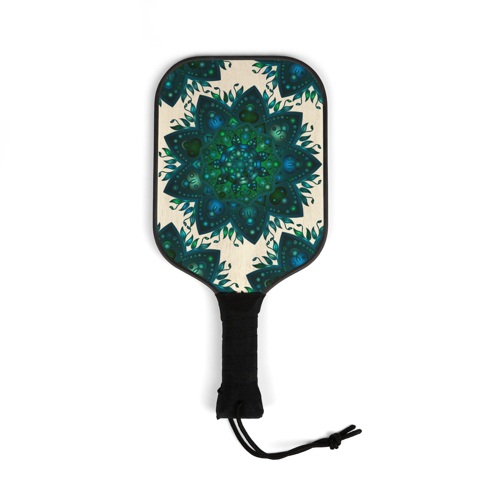 Teal & Green Mandala Pickleball Kit Accessories - Blululi