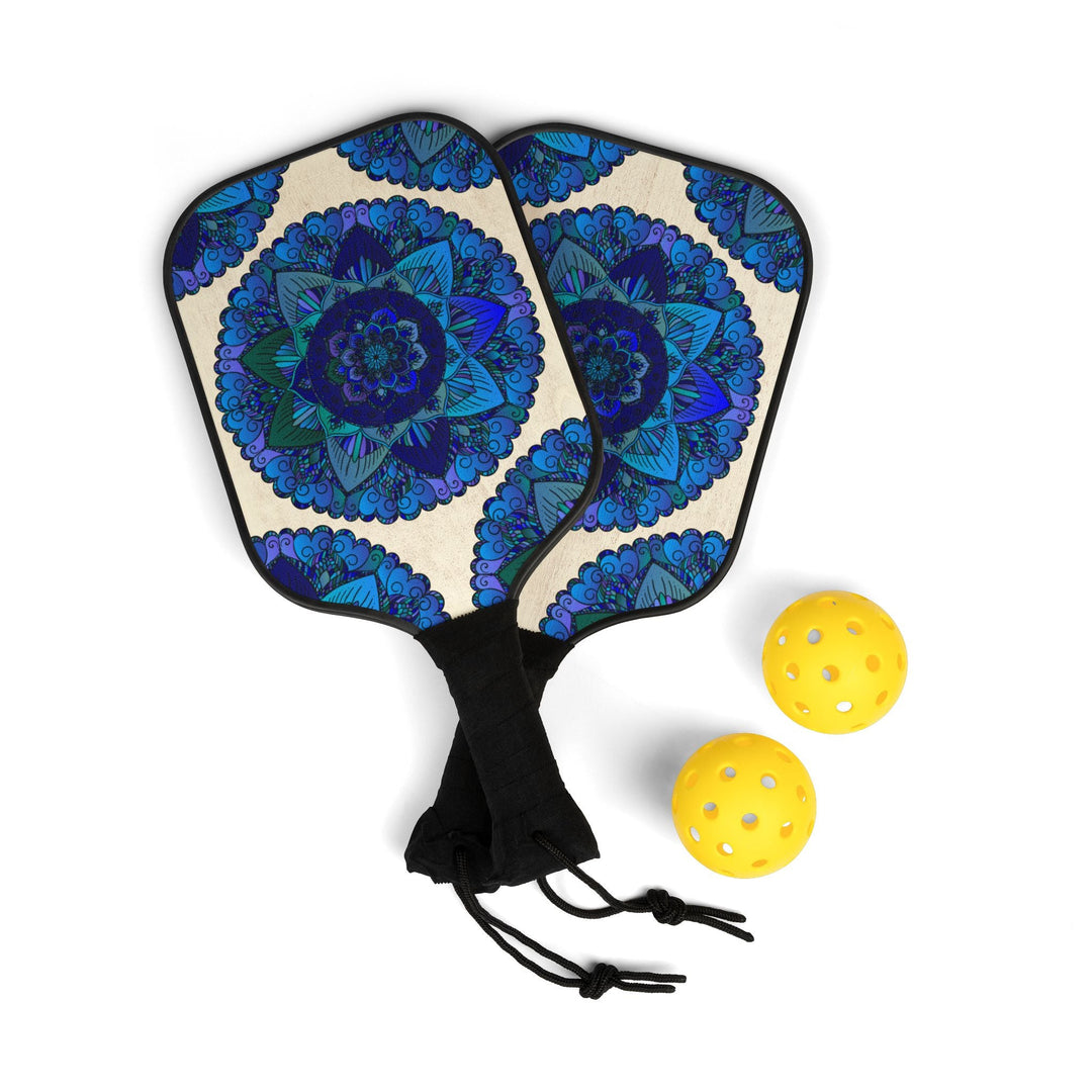 Teal Mandala Pickleball Kit Accessories - Blululi