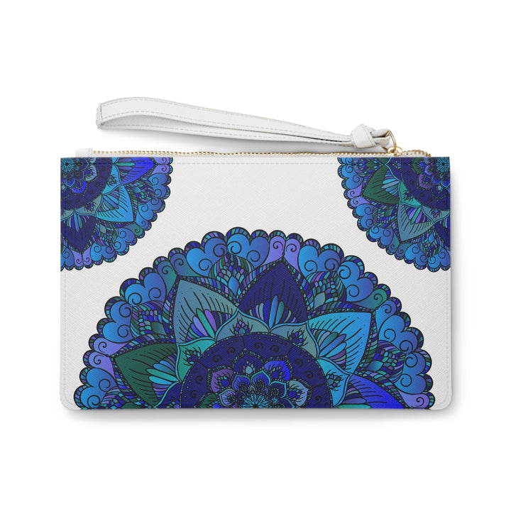 Teal Purple Mandala Clutch Bag Bags - Blululi