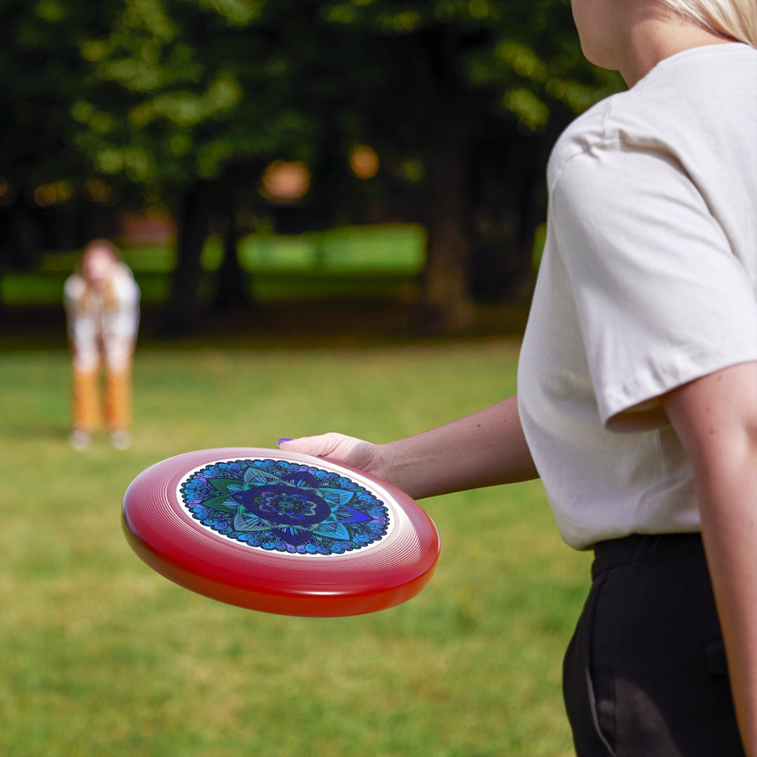 Teal & Purple Mandala Frisbee Disc Accessories - Blululi