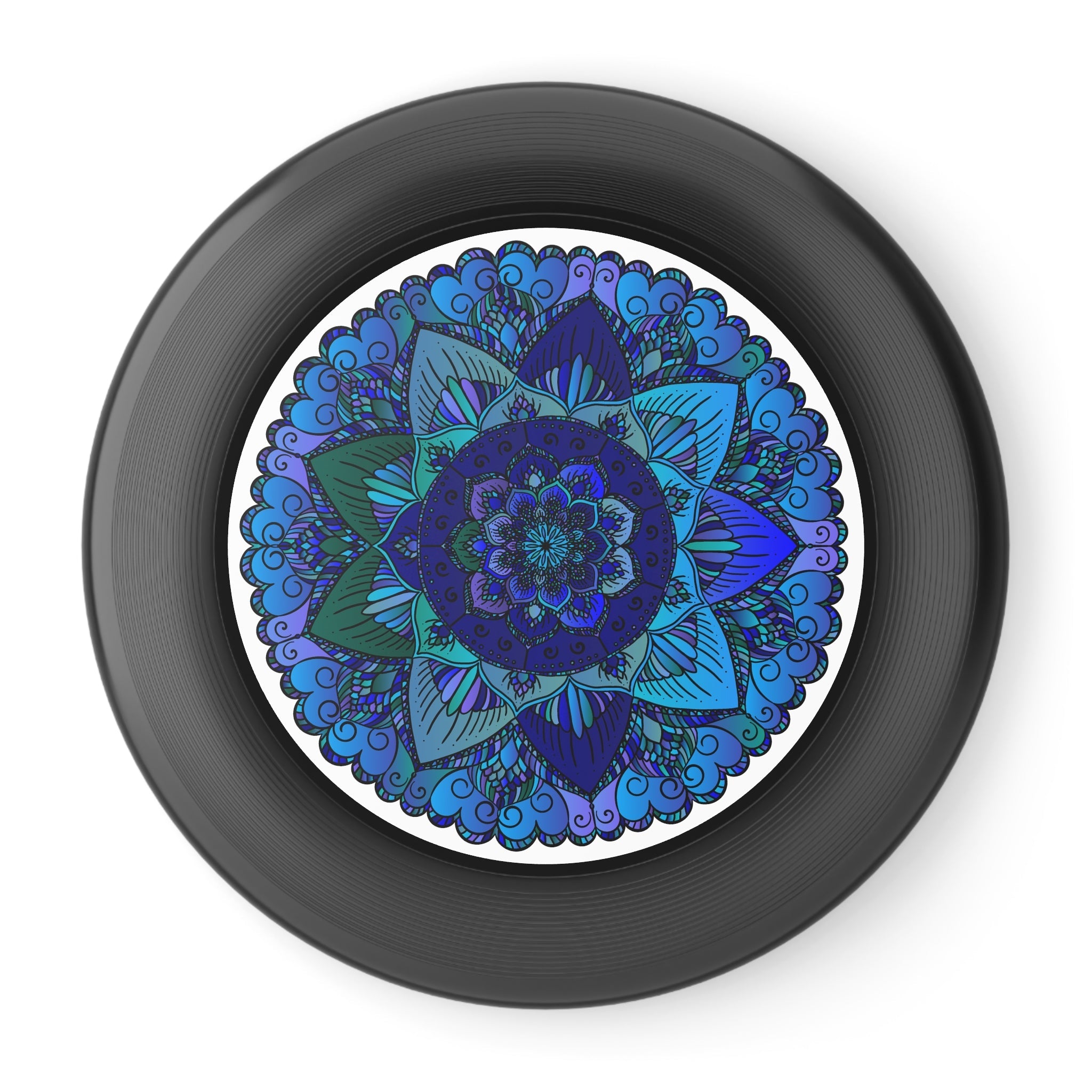 Teal & Purple Mandala Frisbee Disc Accessories - Blululi