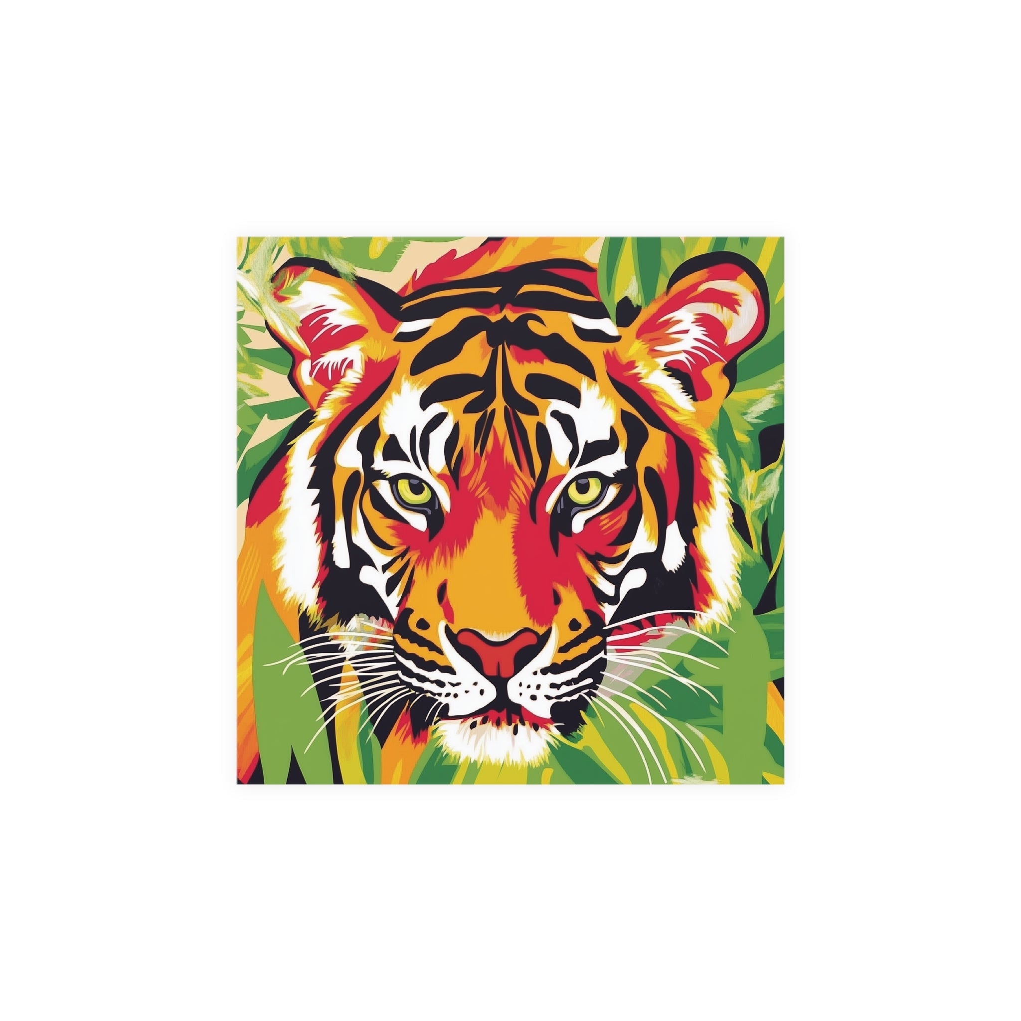 Tiger Face Art Print - Savanna Animal Poster Poster - Blululi