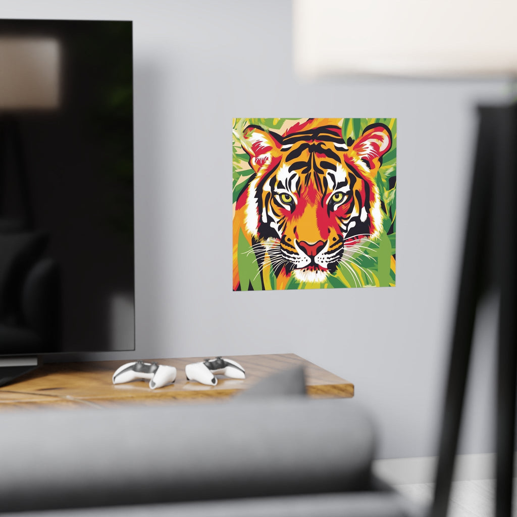 Tiger Face Art Print - Savanna Animal Poster Poster - Blululi