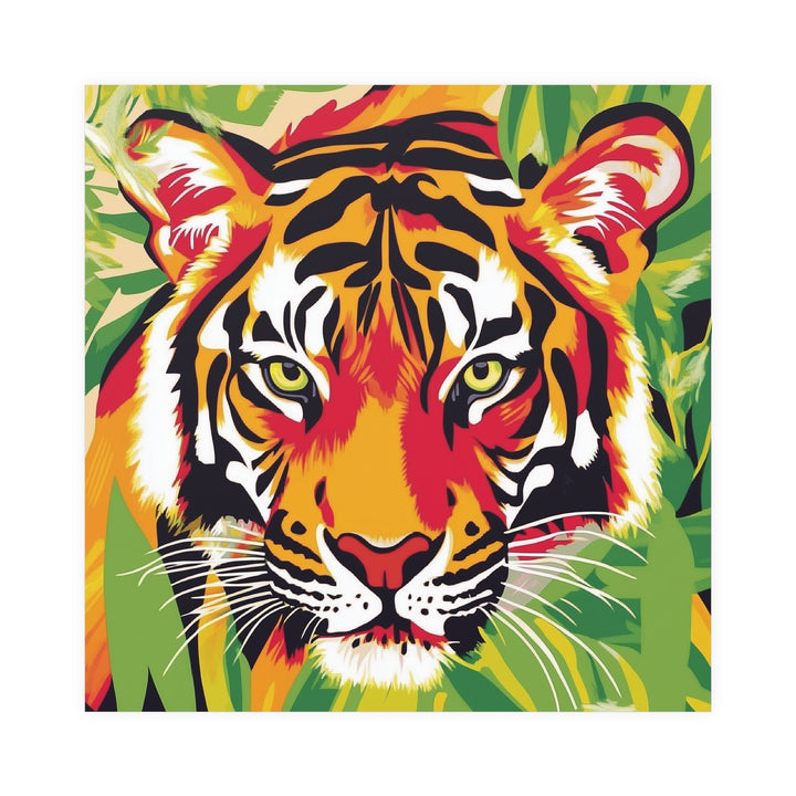 Tiger Face Art Print - Savanna Animal Poster Poster - Blululi