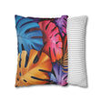 Tropical Botanical Pillowcase - Colorful Nature Design Home Decor - Blululi