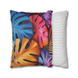 Tropical Botanical Pillowcase - Colorful Nature Design Home Decor - Blululi