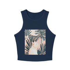 Tropical Cat Racerback Tank Top Tank Top - Blululi