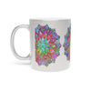 Unique Gift Colorful Mandala Art Hand - Drawn - Metallic Mug (Silver/Gold) - Blululi