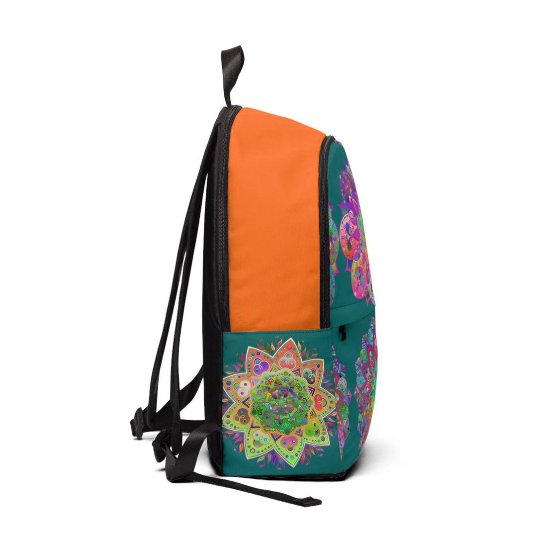 Unisex Fabric Backpack: Art in Motion - Mandala design - Blululi