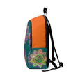 Colorful Handmade Mandala Design Fabric Backpack showcasing vibrant art and functionality, perfect for daily use.