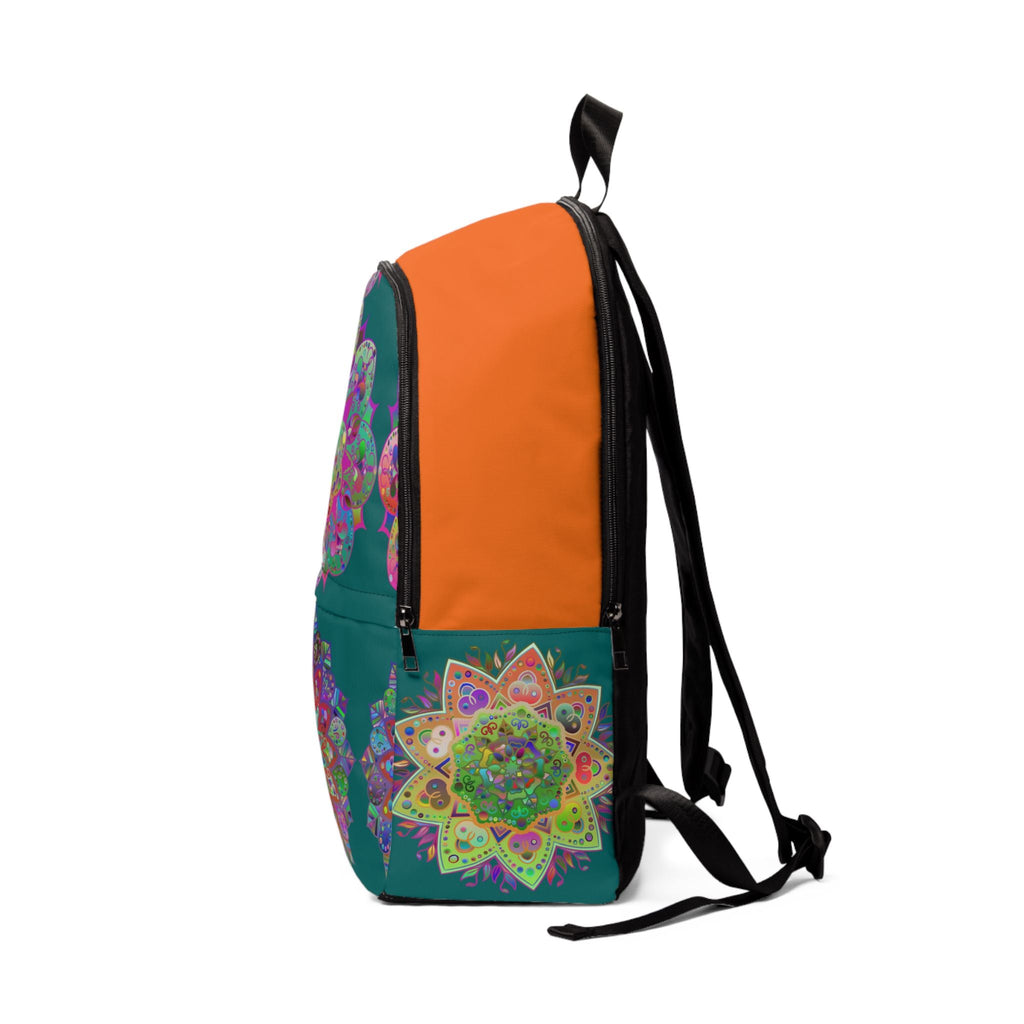 Unisex Fabric Backpack: Art in Motion - Mandala design - Blululi