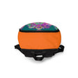 Colorful Handmade Mandala Design Fabric Backpack showcasing intricate art and vibrant functionality by Camilla.