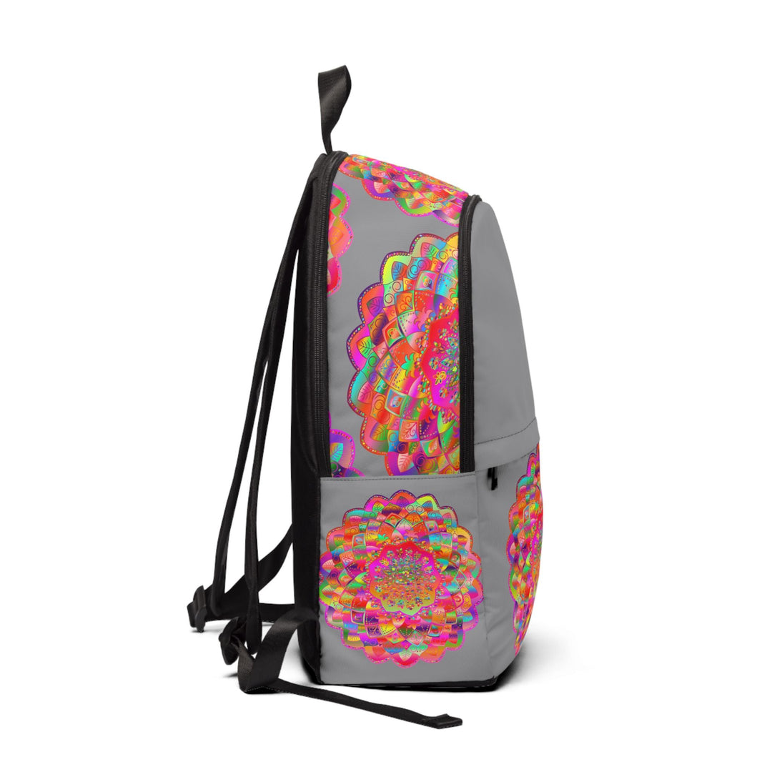 Unisex Fabric Backpack: Art in Motion - Mandala design Bags - Blululi