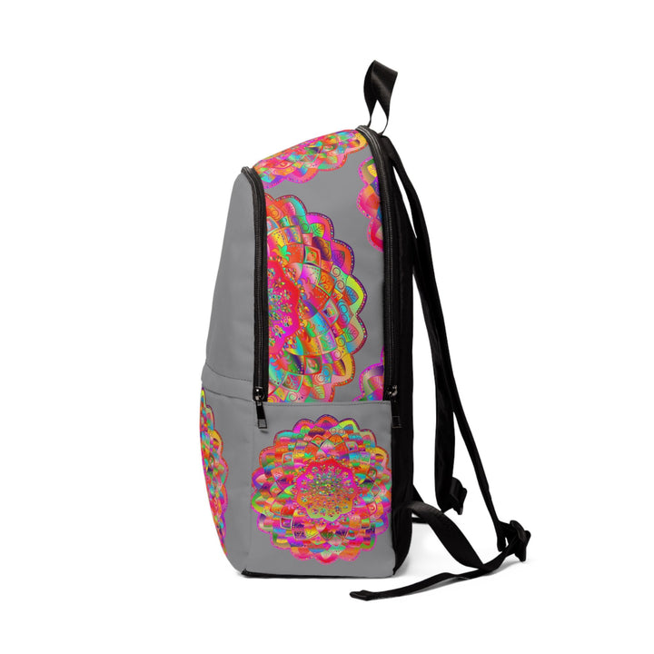 Unisex Fabric Backpack: Art in Motion - Mandala design Bags - Blululi