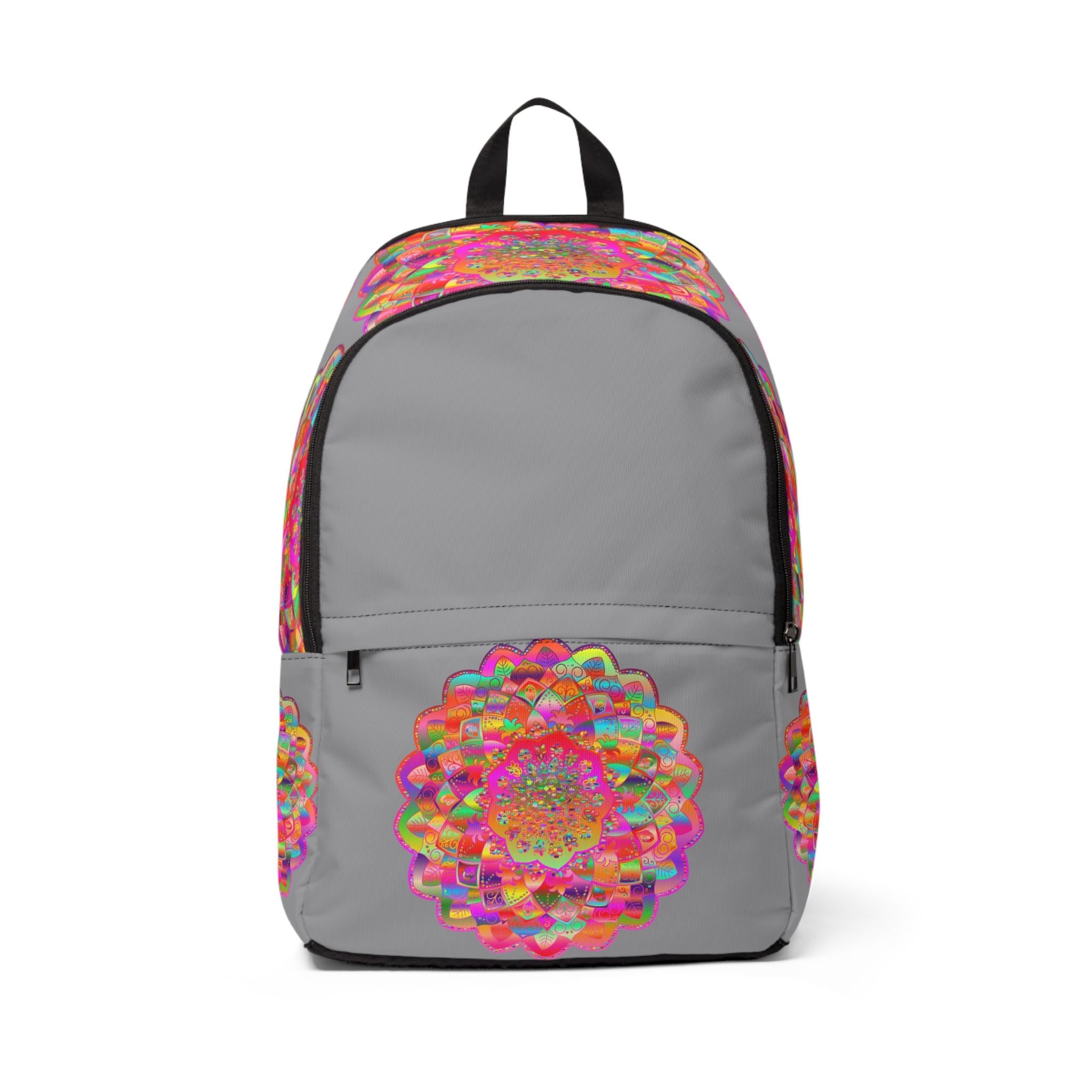 Unisex Fabric Backpack: Art in Motion - Mandala design Bags - Blululi