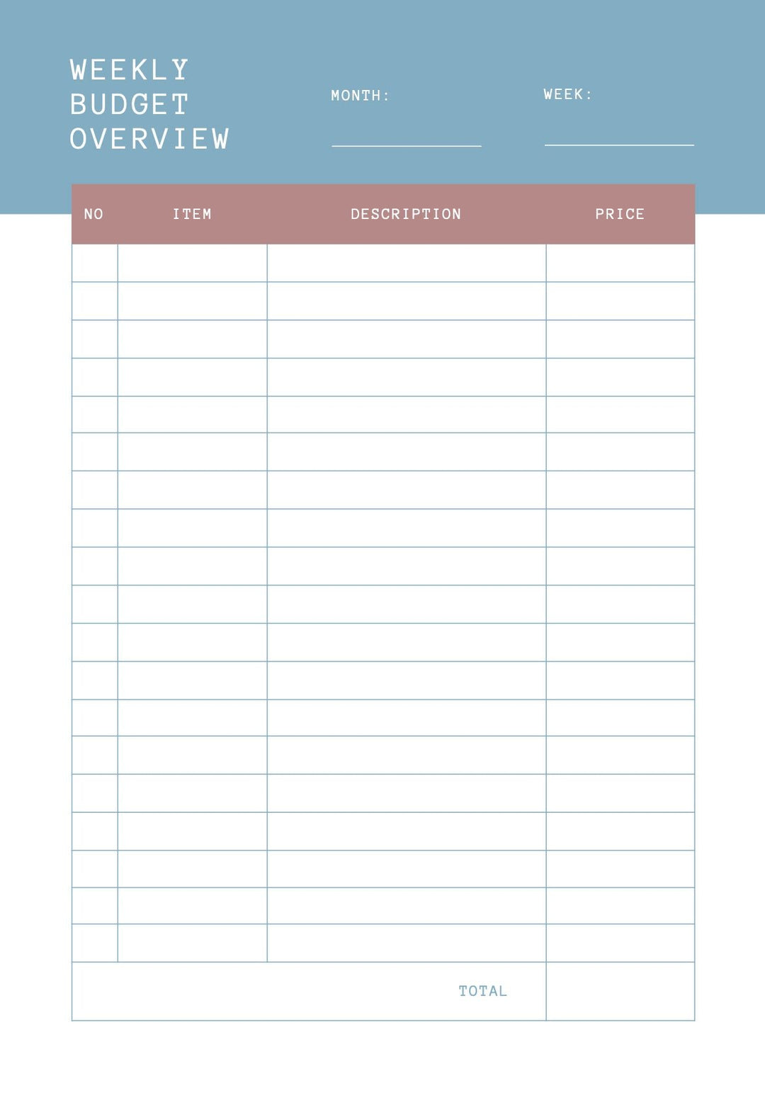 Versatile Weekly Planners, printable weekly planner to do list, minimal weekly program, weekly organizer, weekly journal A4,week at a glance digital download - Blululi