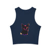 Vibrant Black Cat Watercolor Racerback Tank Top Tank Top - Blululi