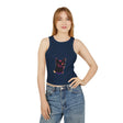Vibrant Black Cat Watercolor Racerback Tank Top Tank Top - Blululi