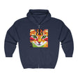 Vibrant Cat Hoodie - Psychedelic Savana Design Hoodie - Blululi