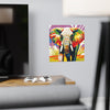 Vibrant Elephant Art Print - Savanna Animal Poster Poster - Blululi