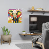 Vibrant Elephant Art Print - Savanna Animal Poster Poster - Blululi