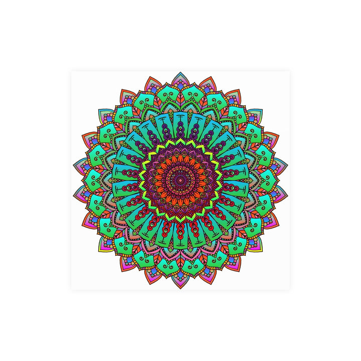 Vibrant Hand - Drawn Mandala Poster Art Poster - Blululi