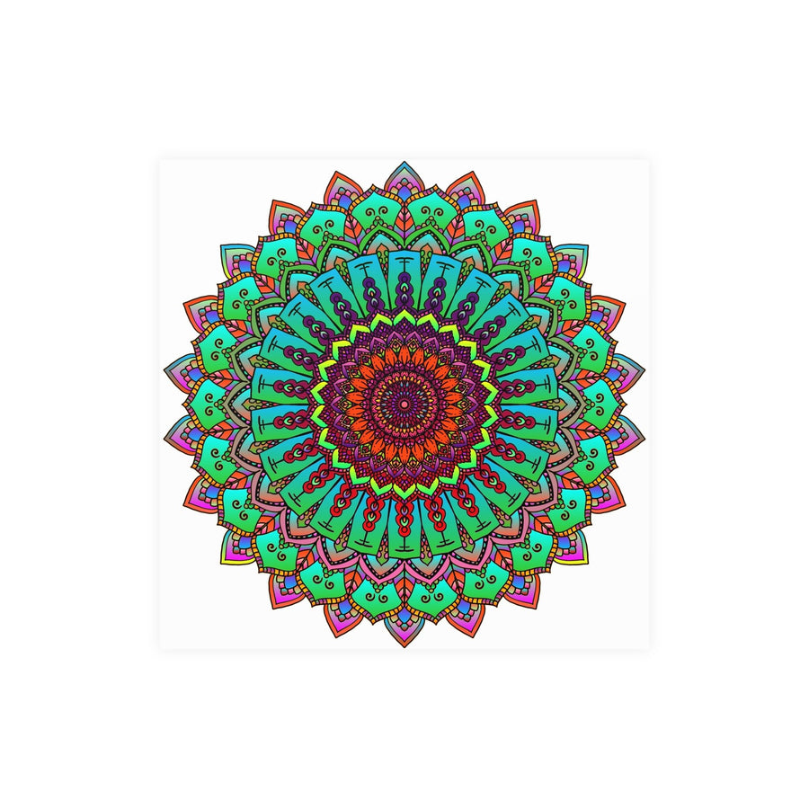 Vibrant Hand - Drawn Mandala Poster Art Poster - Blululi