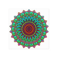 Vibrant Hand - Drawn Mandala Poster Art Poster - Blululi