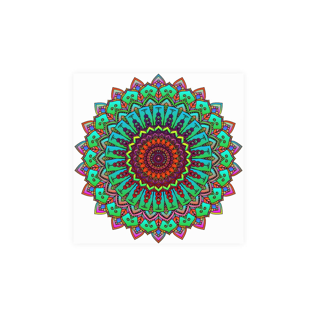 Vibrant Hand - Drawn Mandala Poster Art Poster - Blululi