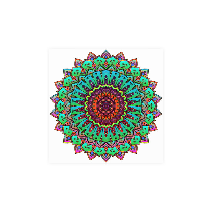 Vibrant Hand - Drawn Mandala Poster Art Poster - Blululi