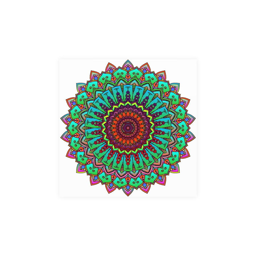 Vibrant Hand - Drawn Mandala Poster Art Poster - Blululi