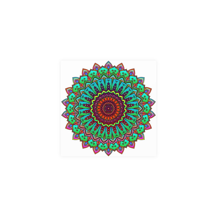 Vibrant Hand - Drawn Mandala Poster Art Poster - Blululi